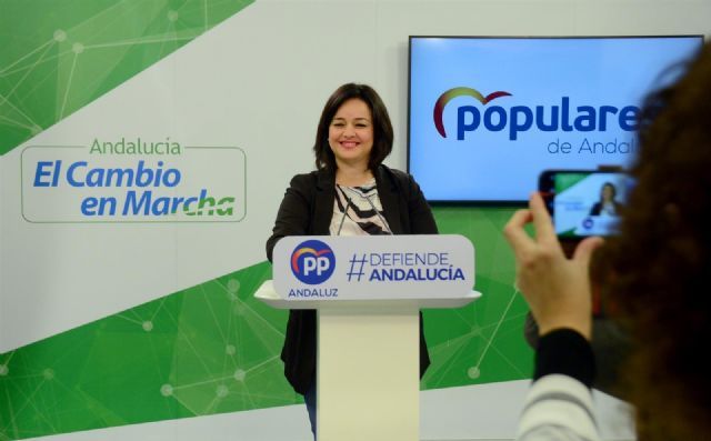 La parlamentaria autonmica y presidenta del PP de Sevilla, Virginia Prez