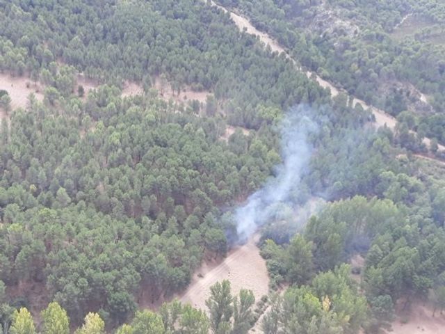 Incendio forestal en Nvar