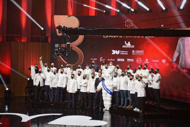 Un total de 33 restaurantes logran su primera estrella Michelin en la Gala Espaa y Portugal 2022 celebrada en el Palau de les Arts de Valncia