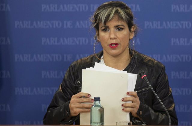 La diputada Teresa Rodrguez ofrece una rueda de prensa tras su incorporacin por su permiso por maternidad