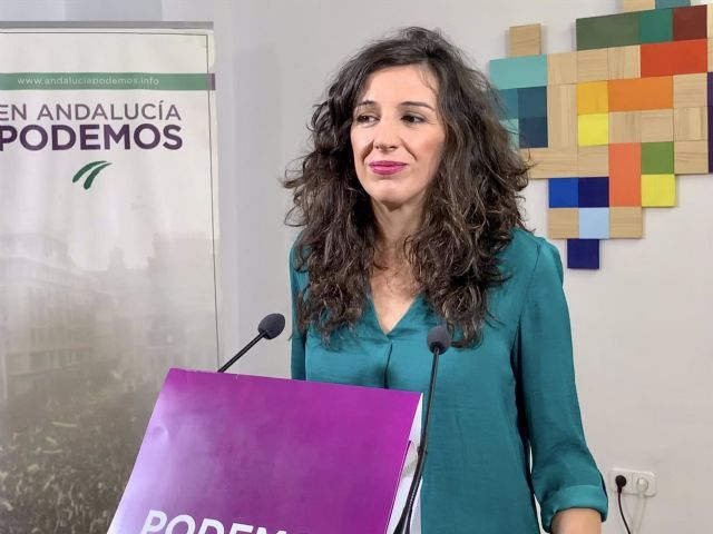 La secretaria de Servicios Pblicos y coportavoz de Podemos Andaluca, Libertad Bentez