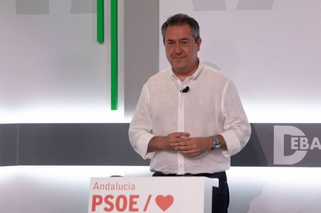 El candidato de las primarias del PSOE-A Juan Espadas, en una foto de archivo del debate a tres de la campaa. - Mara Jos Lpez - Europa Press