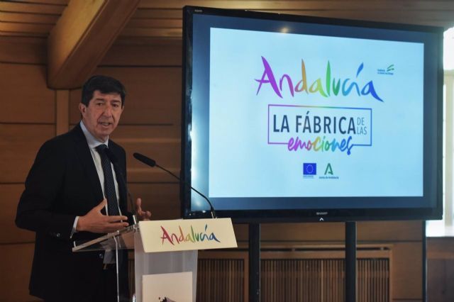 Presentacin de la presencia de Andaluca en Fitur por parte del vicepresidente de la Junta de Andaluca y consejero de Turismo, Regeneracin, Justicia y Administracin Local, Juan Marn