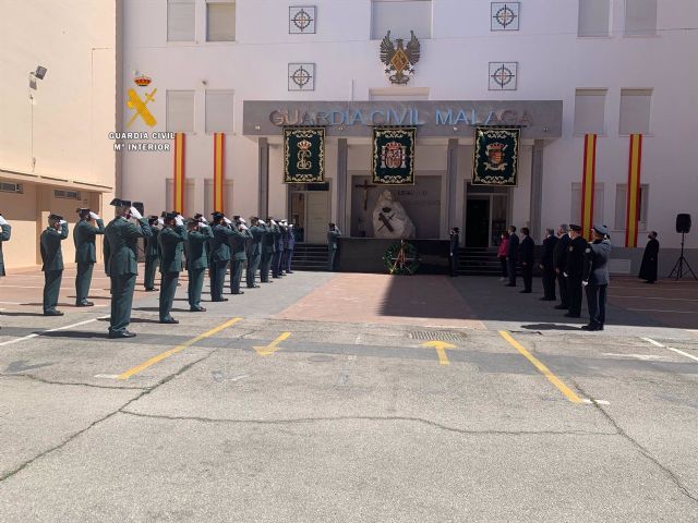 La Guardia Civil en Mlaga homenajea a agentes fallecidos en la conmemoracin del 177 aniversario de su fundacin
