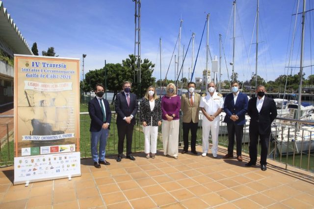 La consejera de Fomento, Infraestructuras y Ordenacion del Territorio, Marifrn Carazo, presenta la Travesa Lisboa-Andaluca-Ceuta que comenzar el 22 de julio