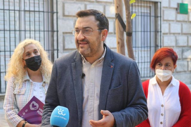 Remedios Ramos, Guzmn Ahumada y Paqui Macas, dirigentes de Unidas Podemos en Mlaga
