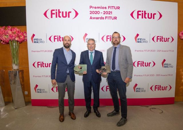 El secretario general para el Turismo, Manuel Muoz, con ocasin de los premios al mejor expositor de Fitur 2021 y stand sostenible de 2020