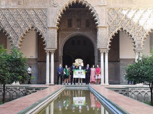 Presentacin del cupn de la ONCE dedicado al 90 aniversario de la cesin del Real Alczar a la ciudad de Sevilla