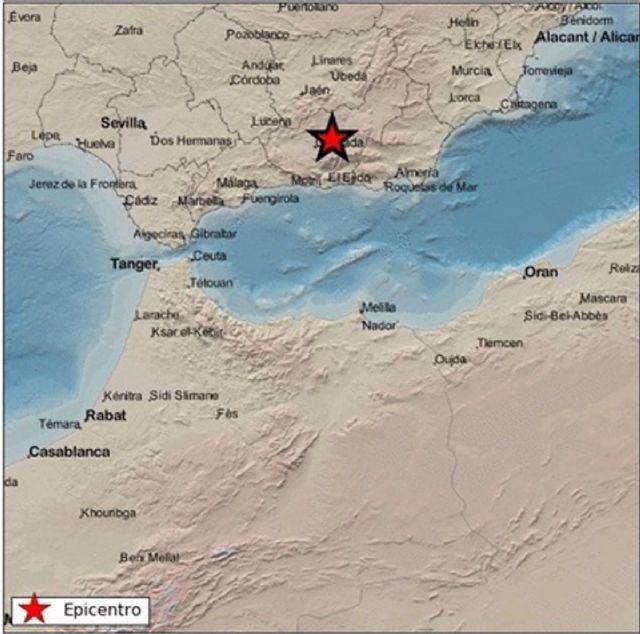 Registrado un sesmo de magnitud 3,5 con epicentro en Diezma (Granada)