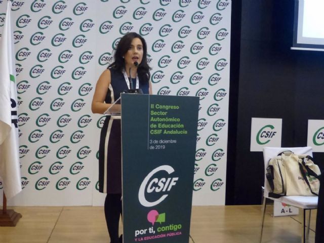 La presidenta del Sector de Educacin de CSIF-A, Elena Garca