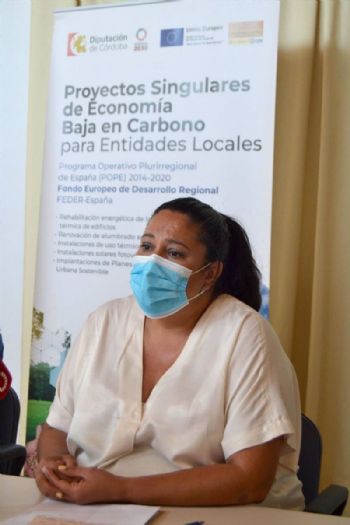 Dolores Amo en una comparecencia sobre proyectos de Economa Baja en Carbono