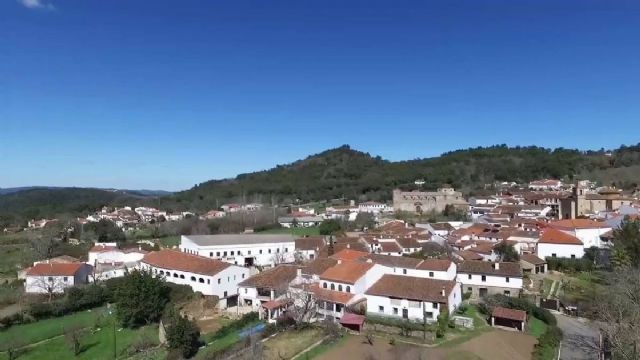 Vista de Castao del Robledo (Huelva), uno de los 40 municipios andaluces libres de Covid-19 a 3 de enero de 2022
