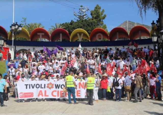 Manifestacin el pasado 21 de mayo para reclamar la apertura del parque de atracciones Tvoli World