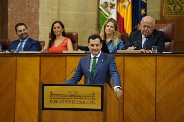 El presidente del Partido Popular de Andaluca y presidente en funciones de la Junta de Andaluca, Juanma Moreno