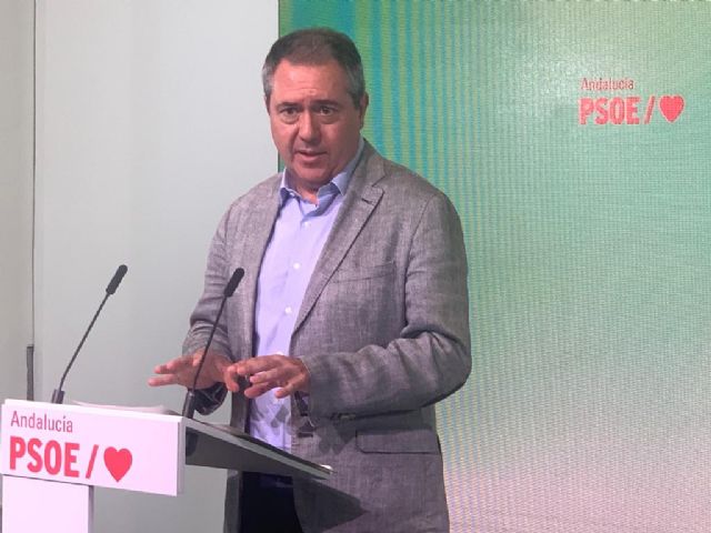 El secretario general del PSOE de Andaluca, Juan Espadas