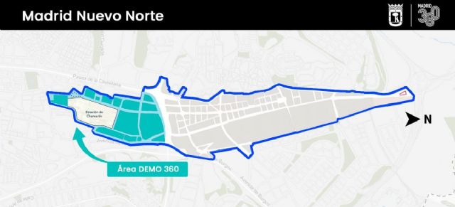 Mapa Madrid Nuevo Norte y rea DEMO 360