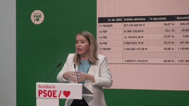 La portavoz socialista de Economa y Hacienda en el Parlamento andaluz, Alicia Murillo